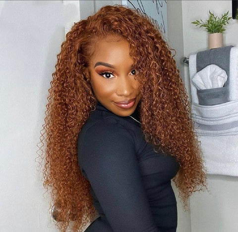 Ginger Brown Lace Front Wig | Ginger Human hair wigs