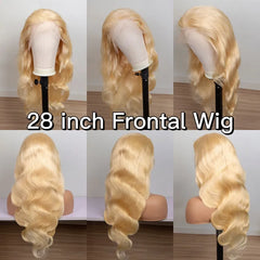 360 Lace Frontal Wigs 613 Blonde 13x4 Brazilian Lace Front Human Hair Wigs