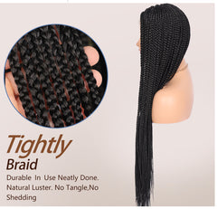 Box braids with baby hairs | medium knotless box braids