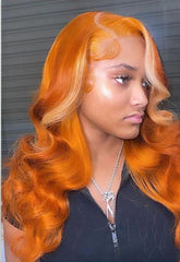 Body Wave Ginger Human Hair | ginger body wave wig.