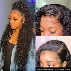 Water wave lace front wig | Water wave frontal.