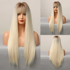Long blonde wigs