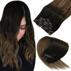 Human Hair clips Extensions | real hair extensions.
