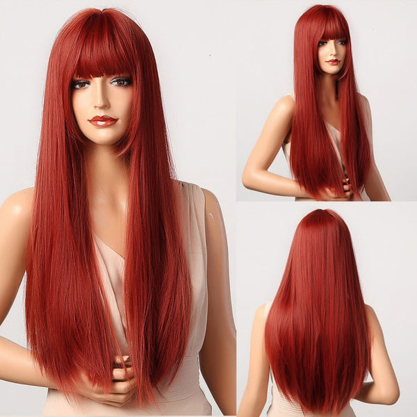 Reddish hair wig