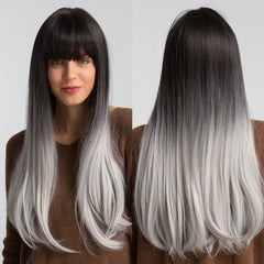 Black/ Grey hair wig