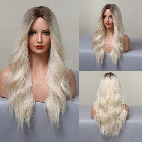 Long Wavy Blonde Wigs | wavy blonde wig.